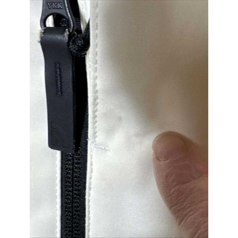 THE NORTH FACE Filled Ivory/Cream Jacket Primaloft Small Full Zip Windwall - Picture 4 of 11